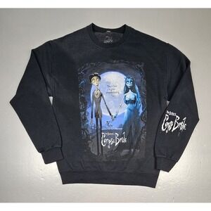 Corpse Bride‎ Sweatshirt Mens Medium. Black Crewneck Offical Movie Promo